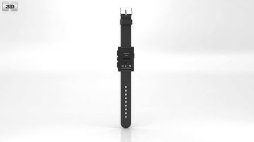 Pebble E-Paper Watch 3D model by 3DModels.org