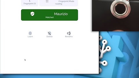 Capacitive fingerprints R503 Wemos D1 mini Mqtt Home Assistant