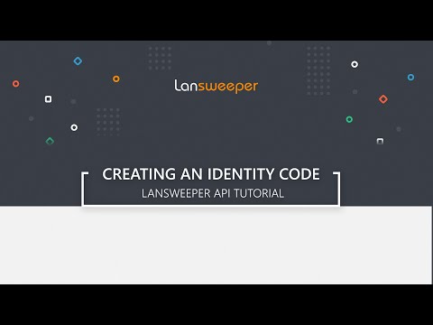 Lansweeper API - How to create an Identity Code for Integrations