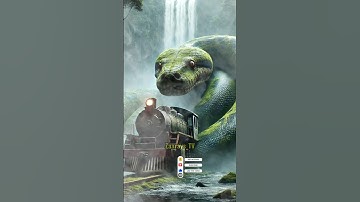 Rusty Train vs Giant Python  #CinematicHorror #AbandonedTrain #WildlifeEncounter