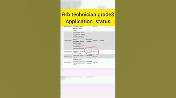 Rrb technician grade 3 application status | RRB TECHNICIAN status | technician application status