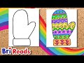 How to draw a colorful mitten craft