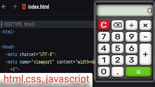 how to make a calculator using html css javascript || how to make calculator in html css javascript