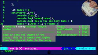 Redragon Gloria Pro 3 Bumblebee Keeb Showcase: JS Animation with Neovim - ASMR Crunching Sound screenshot 5