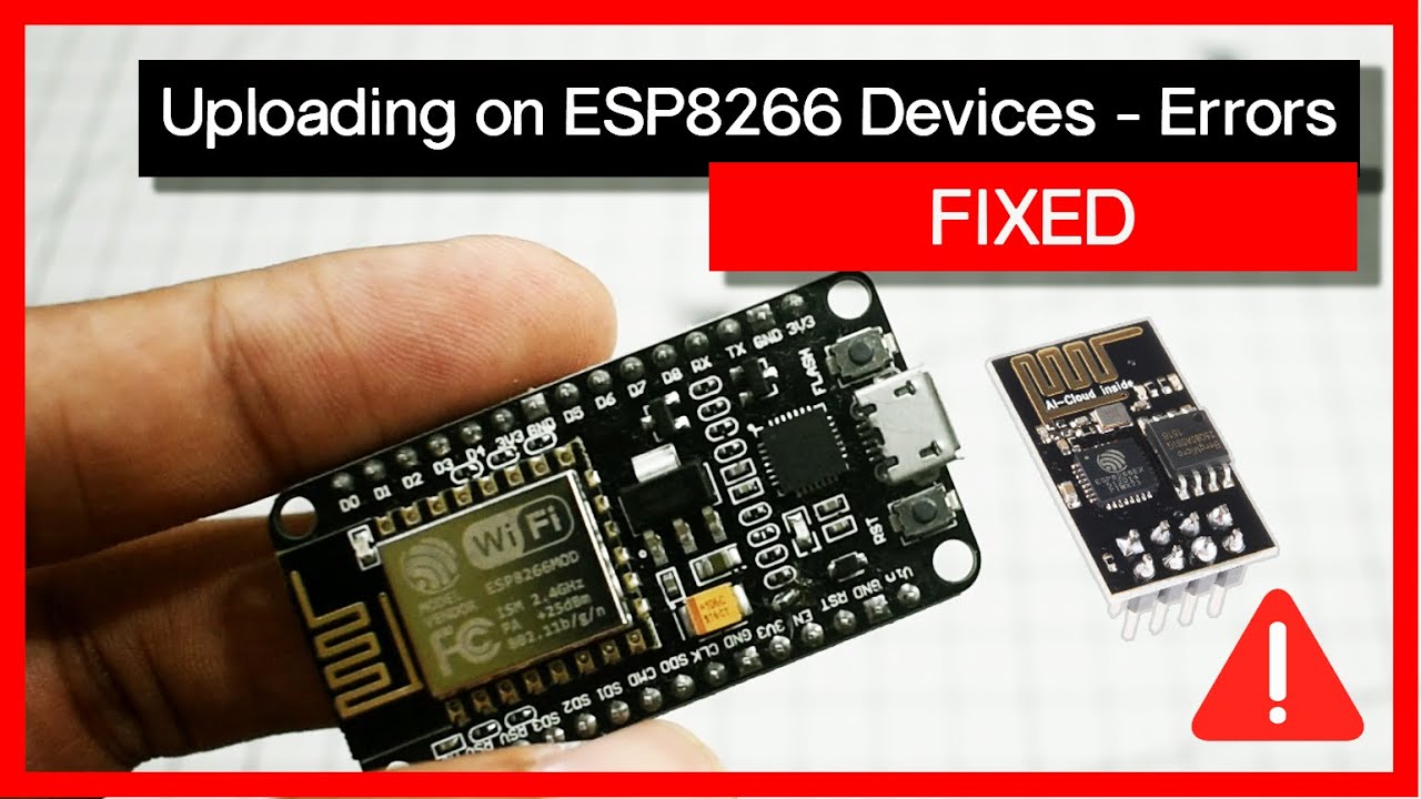 an error occurred while uploading the sketch คือ  2022 Update  How to fix errors while uploading the program on the ESP8266 NodeMCU