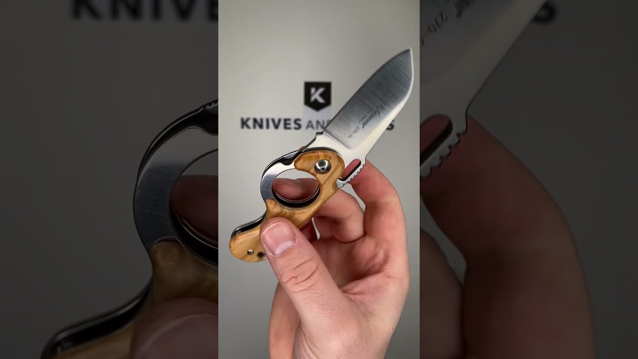 FOX Knives Elite FX-270-OL, Olive Wood pocket knife, Alain Descy