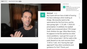 9 Year Old, Eyesight Problems: Does He Need Glasses? | Endmyopia Q&A | Jake Steiner