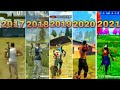 FREE FIRE 2021 NEW UPDATE | FREE FIRE 2017 vs 2018 vs 2019 vs 2020 vs 2021| FREE FIRE GAMEPLAY 2021