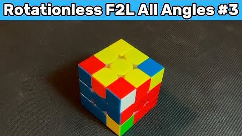 How To Solve This F2L Case Rotationless From All Angles (#3) #f2ltips