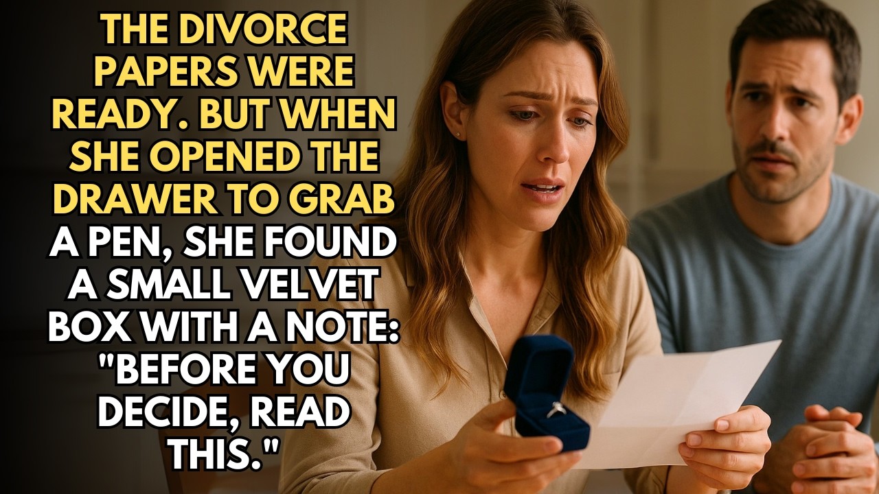The Divorce Papers Were Ready. But When She Opened The Drawer To Grab A Pen, She Found A Small...