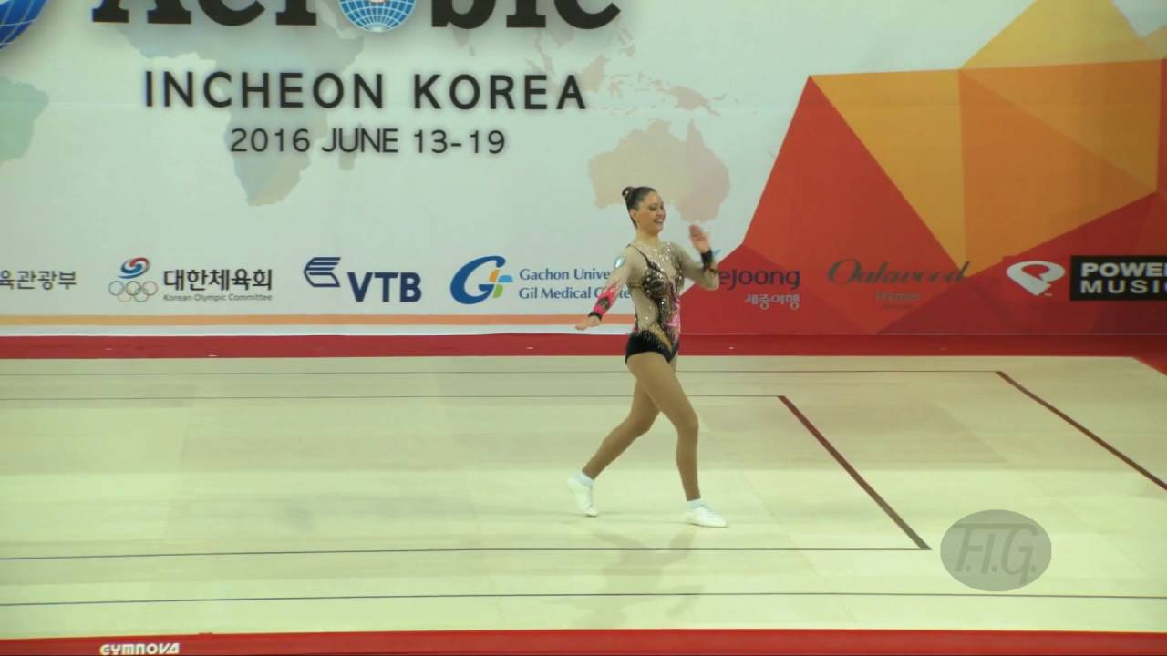 NANZER Daiana (ARG) - 2016 Aerobic Worlds, Incheon (KOR) - Qualifications Individual Women