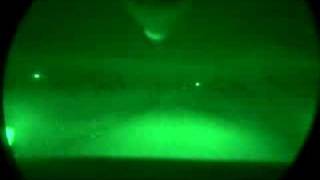 M1A1 Night fire from driver view