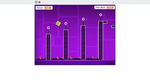 Geometry Dash v1 5 on Scratch Stereo madness walk through and Back on track gameplay, nice.