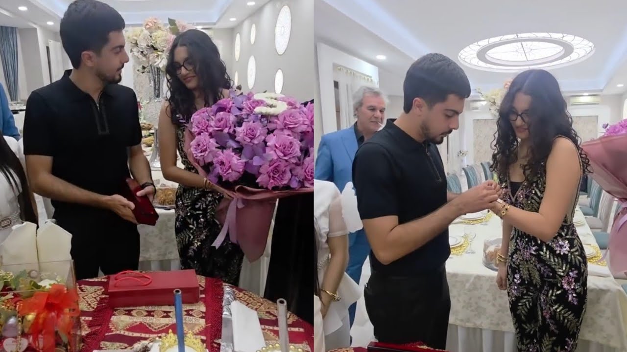 Müğənni Təranə Qumralın Qızı Sevgiyə Doğum Günündə Nişanlısı Qolbaq hədiyyə etdi 