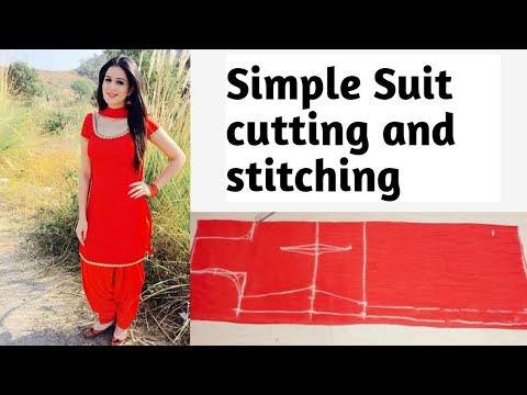 Kurti/Suit Cutting and Stitching Step by Step/Asan Tariky Sy Kameez ki  Cutting - YouTube