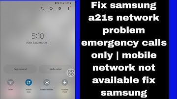 Fix samsung a21s network problem emergency calls only | mobile network not available fix samsung