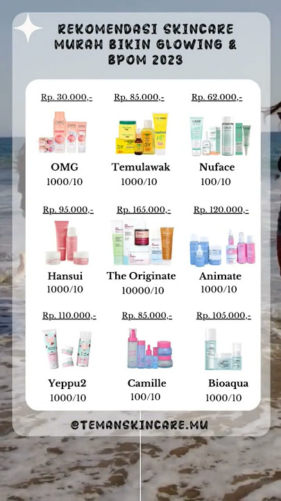 REKOMENDASI SKINCARE  MURAH BIKIN GLOWING VIRAL DI TIK TOK TAHUN 2023