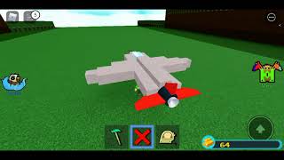 How To Make An Easy Fighter jet In build a boat (No scale tool)