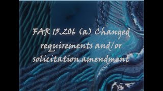 Download lagu FAR 15.206 (a) Changed requirements and/or solicitation amendment