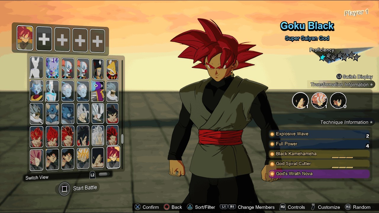 Dragon Ball Sparking Zero - Goku Black SSJ God VS Kale SSJ