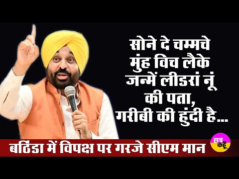 Bathinda में Cm Bhagwant Mann ने विपक्ष पर साधा निशाना | Punjab | Loksabha Election 2024 |