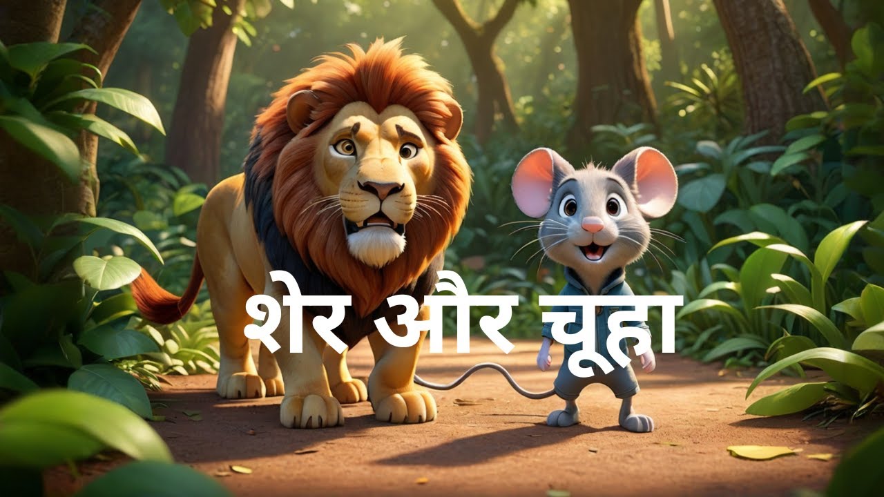 शेर और चूहा: मित्रता, साहस और दया की प्रेरणादायक कहानी | Best Kids Story in Hindi