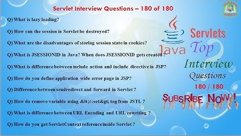 Servlet Interview Questions –  180 out of 180