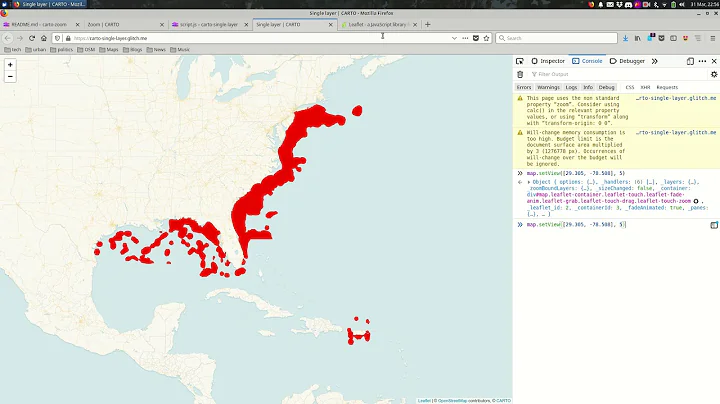 Leaflet: set zoom and center with JavaScript