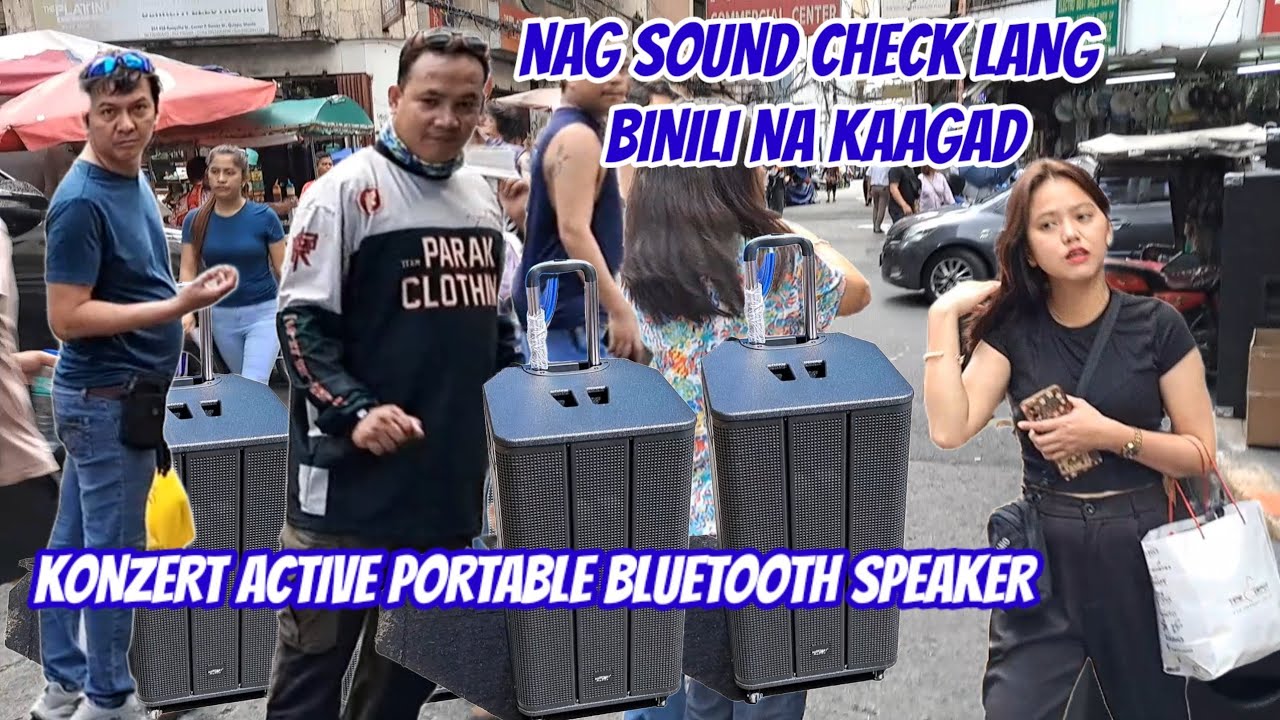 SOUND CHECK PALANG BINILI NA KAAGAD ANG KONZERT PM 15 PRO,ACTIVE TROLLEY PORTABLE BLUETOOTH SPEAKER.