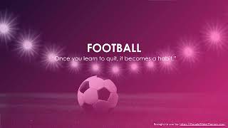 Football Sport Presentation Slides Template