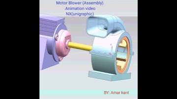 Motor blower in NX 12 | assembly and animation video .