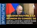 Poutine  la runion du conseil de surveillance de lagence russe des initiatives stratgiques