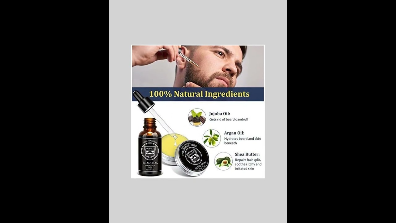 MALE GOD Mens Beard Kit Set