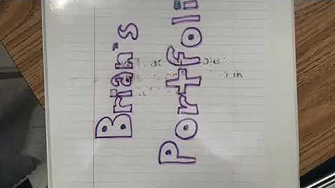 My Final Portfolio Video Project (English 3-4 Acc)