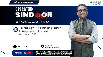 Technology – The Winning Factor | Operation Sindoor Webinar | Promo