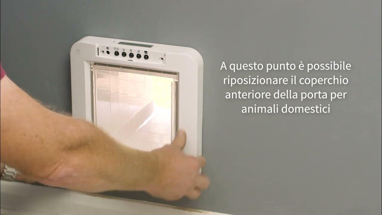 Porta per animali con lettore di microchip & porta per animali Connect -  Installazione a parete 