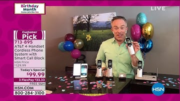 AT T 4Handset Cordless Phone System with Smart Call Block