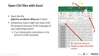 Opening CSV Files in Microsoft Excel - Data Cleansing - Business Intelligence with Data Mining