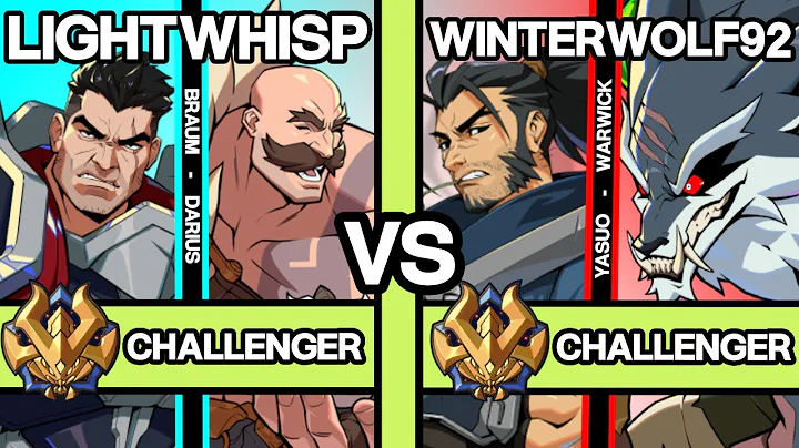 2XKO ▰ LIGHTWHISP (Braum-Darius) vs WINTERWOLF92 (Yasuo-Warwick) ▰ 2XKO Pro Replays