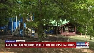 Arcadia Lake visitors reflect on the past 24 hours