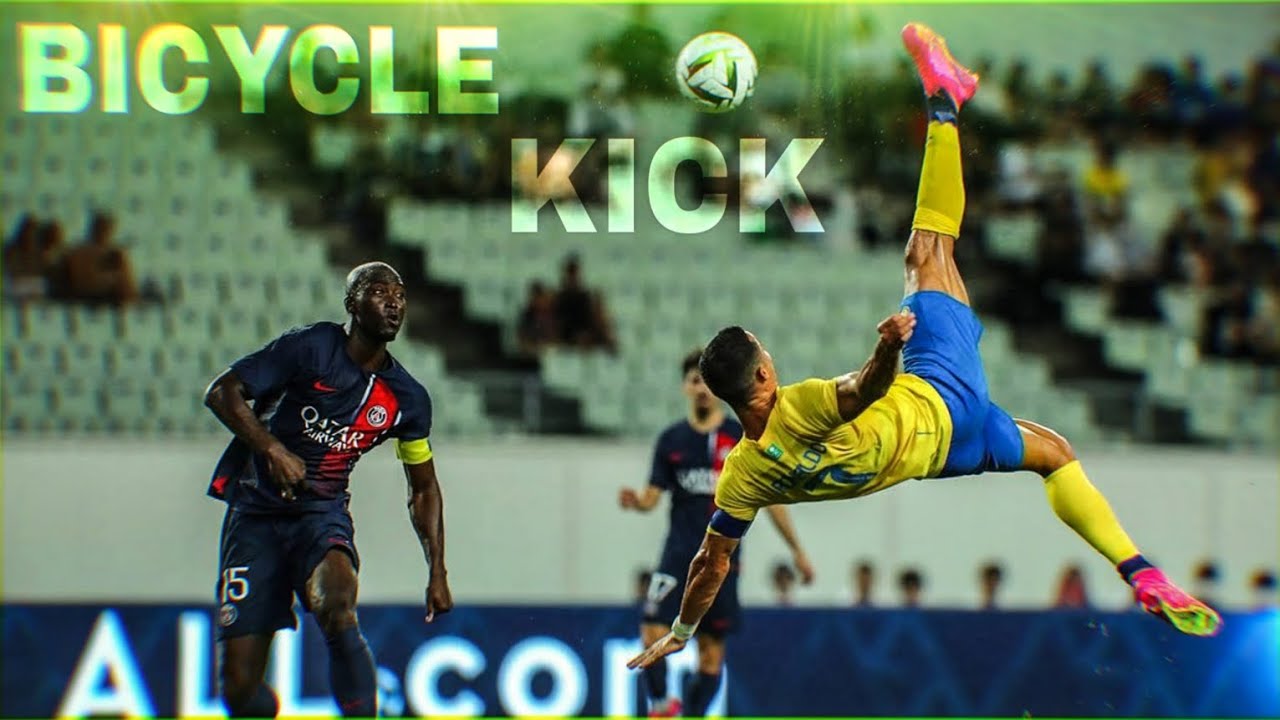 38 Year Old Cristiano Ronaldo Tried Crazy Bicycle Kick Against PSG 🥵