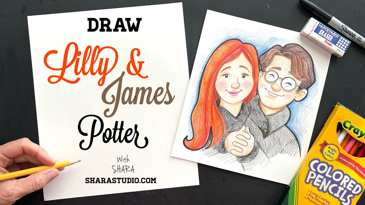 How to draw Lilly and James Potter YouTube