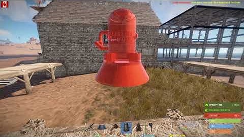 RUST Canadian PVE  Change to the base today helipad and indoor furnace area