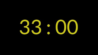 33 Minute Countup Timer - Yellow 