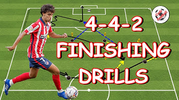 4-4-2 finishing drills! 2 variations!