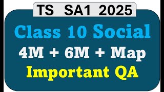 social sa1 important questions for class 10 2025. social sa1 question paper 2025 10th class