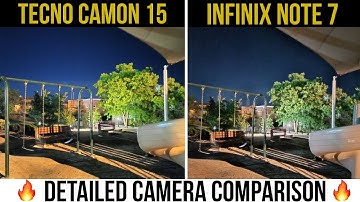 Tecno Camon 15 vs Infinix Note 7 Detailed Camera Comparison | Daylight, Lowlight & Video Samples