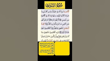سورة الشورى فارس عباد الاية 21