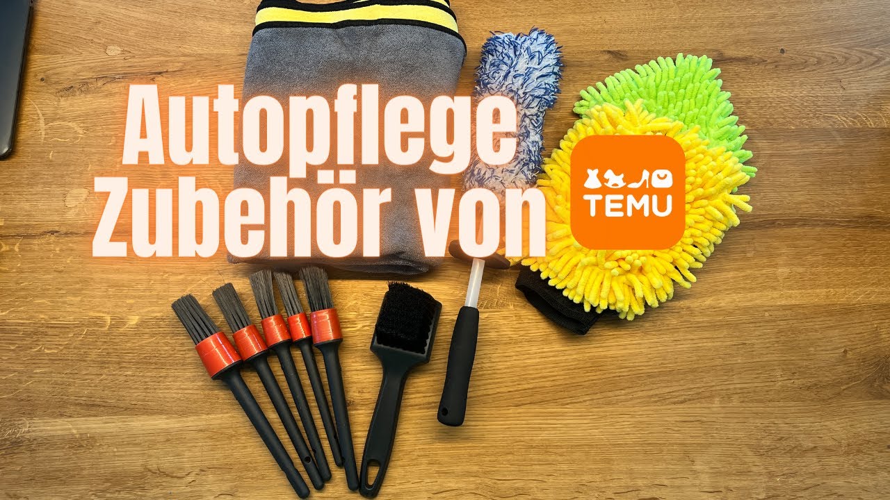 günstiges Autopflege Zubehör bei TEMU bestellt I Unboxing