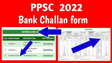 How to download PPSC bank Challan form 2022 | PPSC Bank Challan form Download from mobile 2022